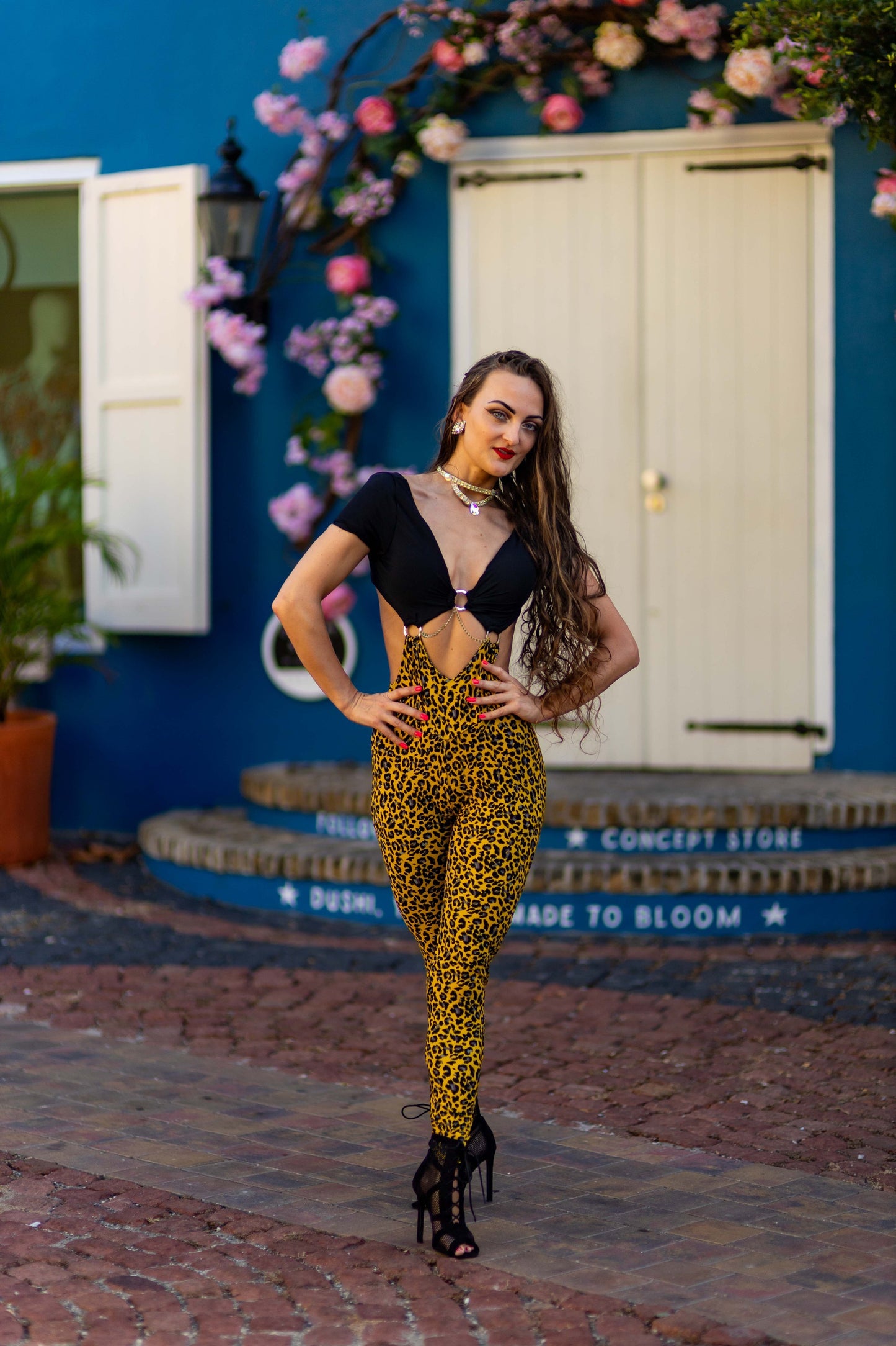 Yellow Panther Bodysuit