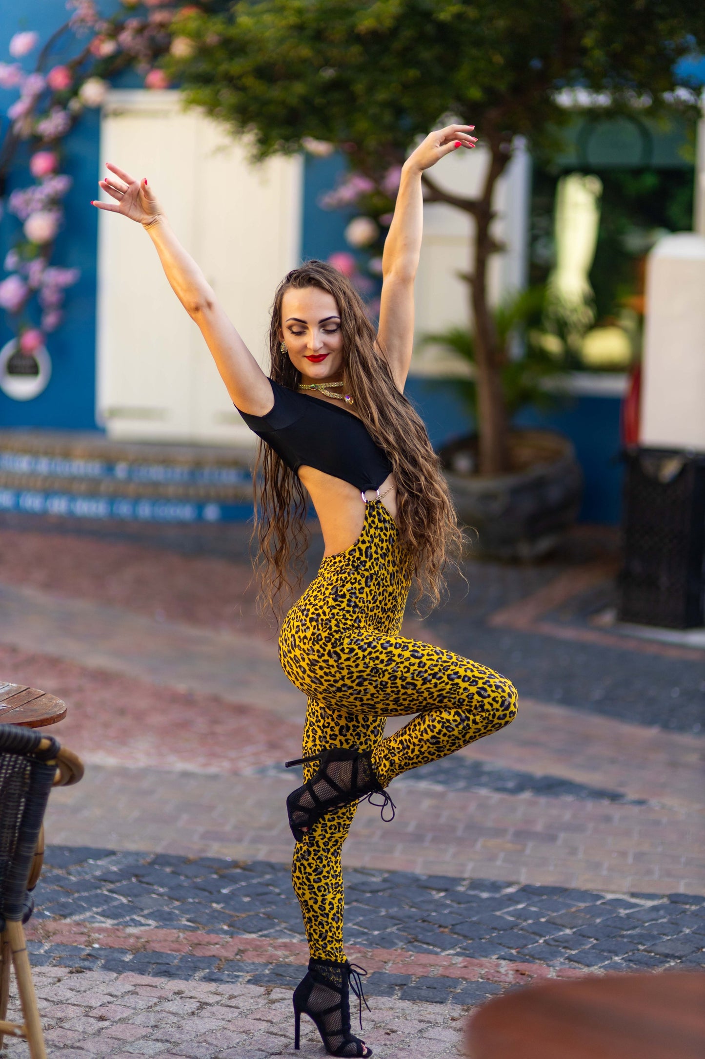 Yellow Panther Bodysuit