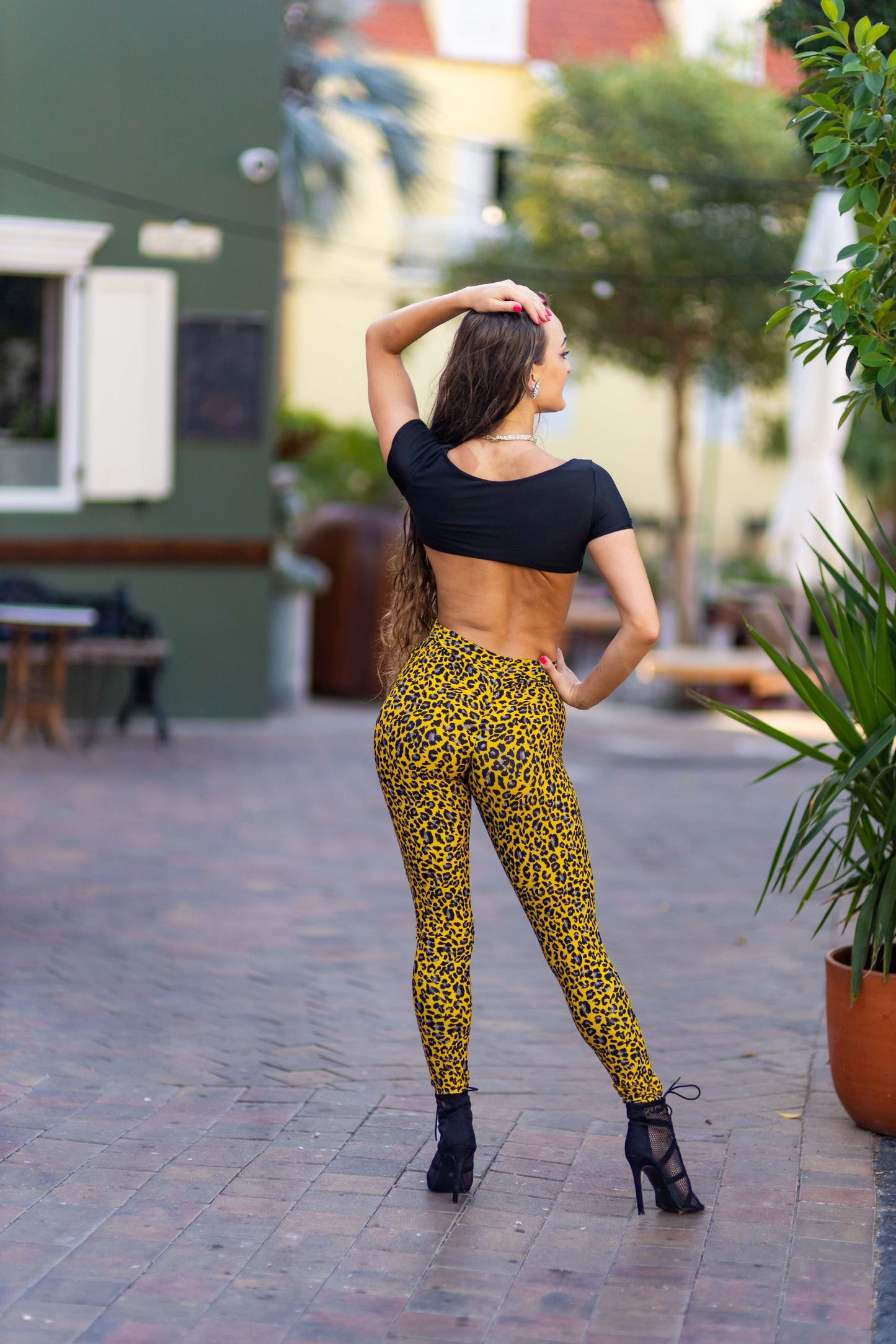 Yellow Panther Bodysuit