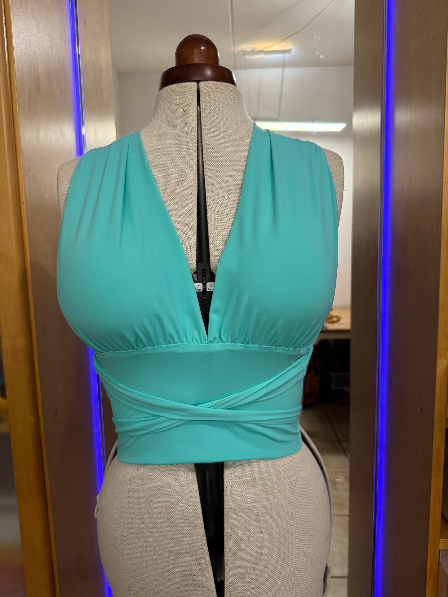 Criss cross crop top